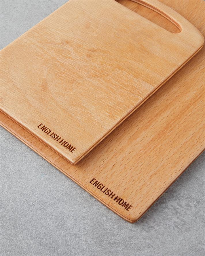 Celinda Kayın 2li Kesme Tahtası 22x30 cm - 15x21 cm Natural