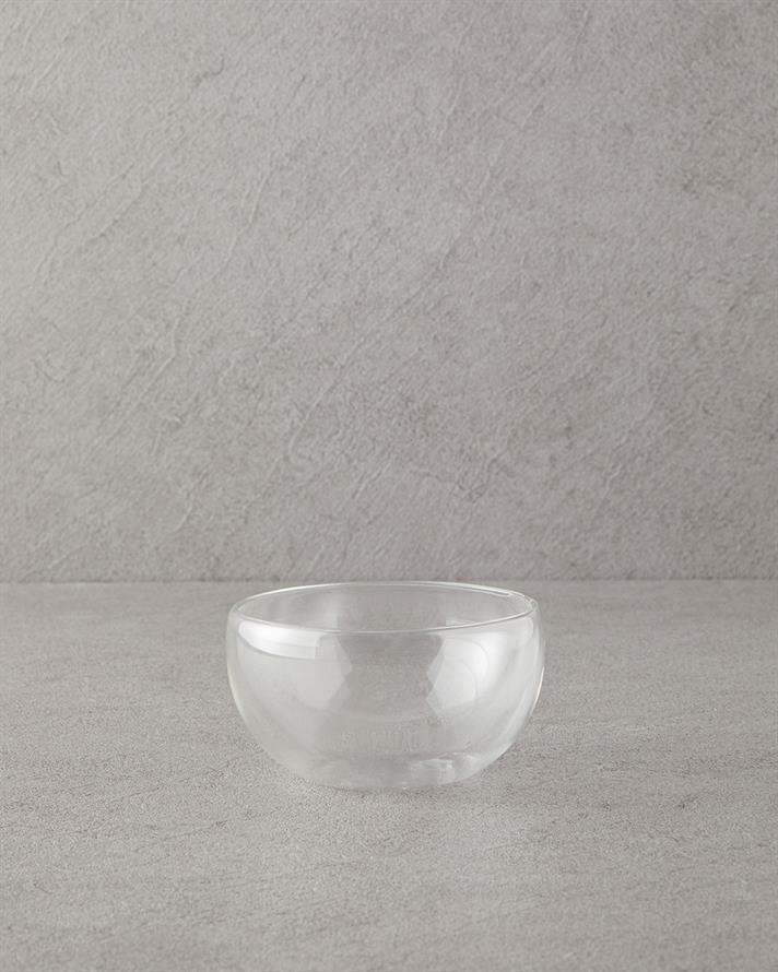 Cesar Borosilikat Cam Çift Cidarlı Kase Şeffaf