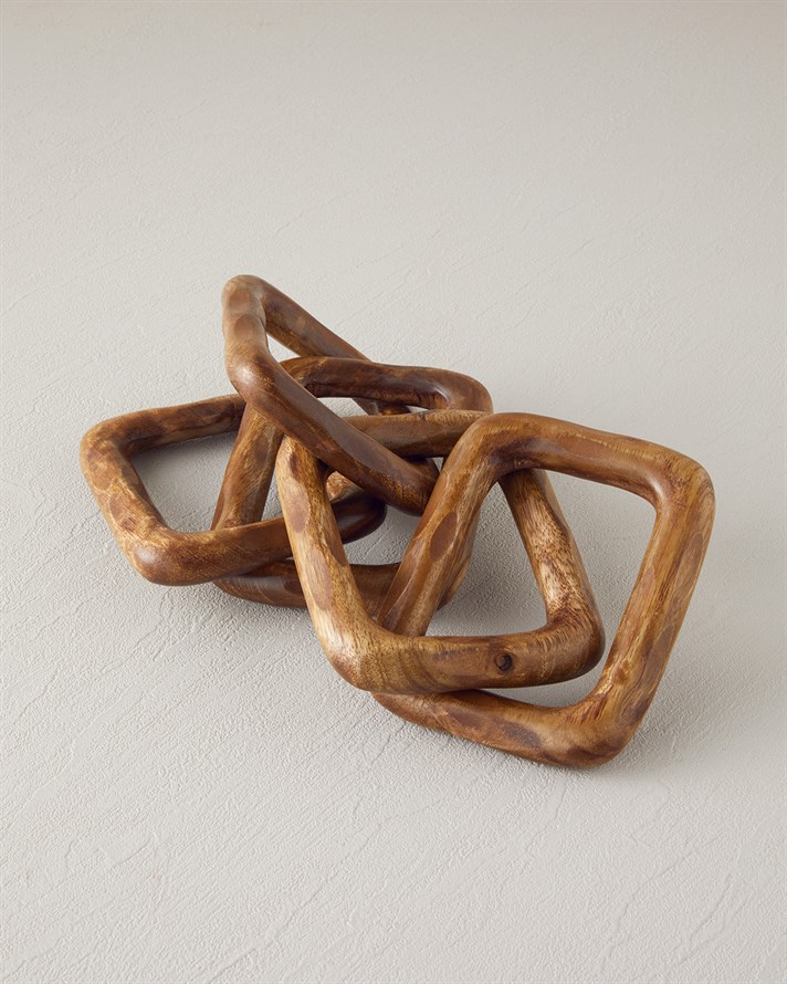 Chain Dekoratif Obje 14x11,5 cm Kahve