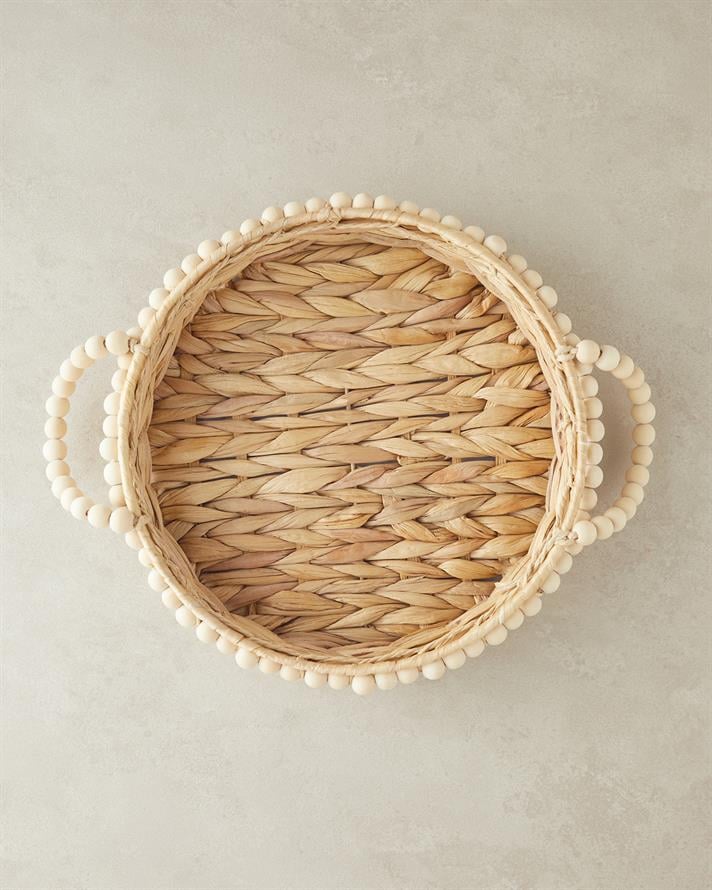 Chaplet Hasır Tepsi Kahverengi