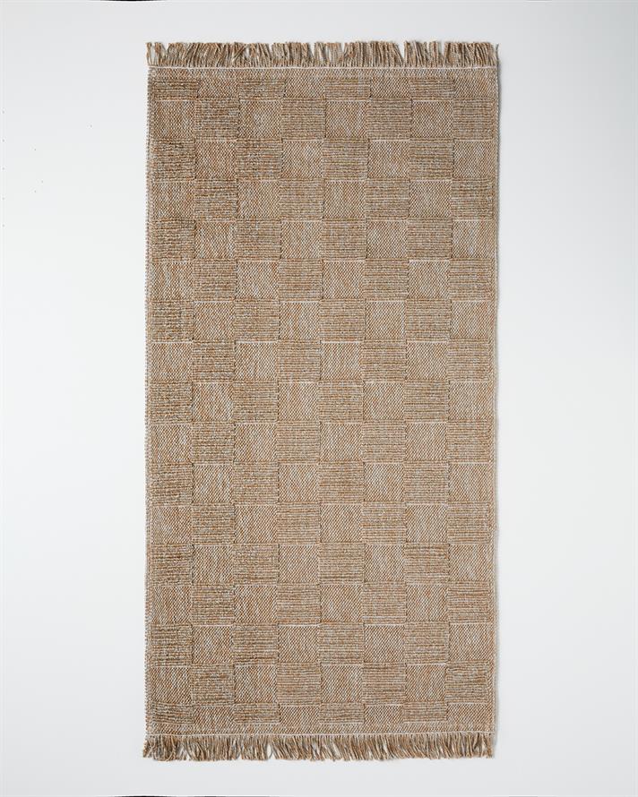 Checker Bukle Kilim Natural