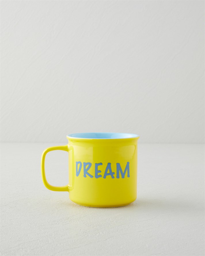 Cheer and Dream Seramik Kupa 315 Ml Sarı