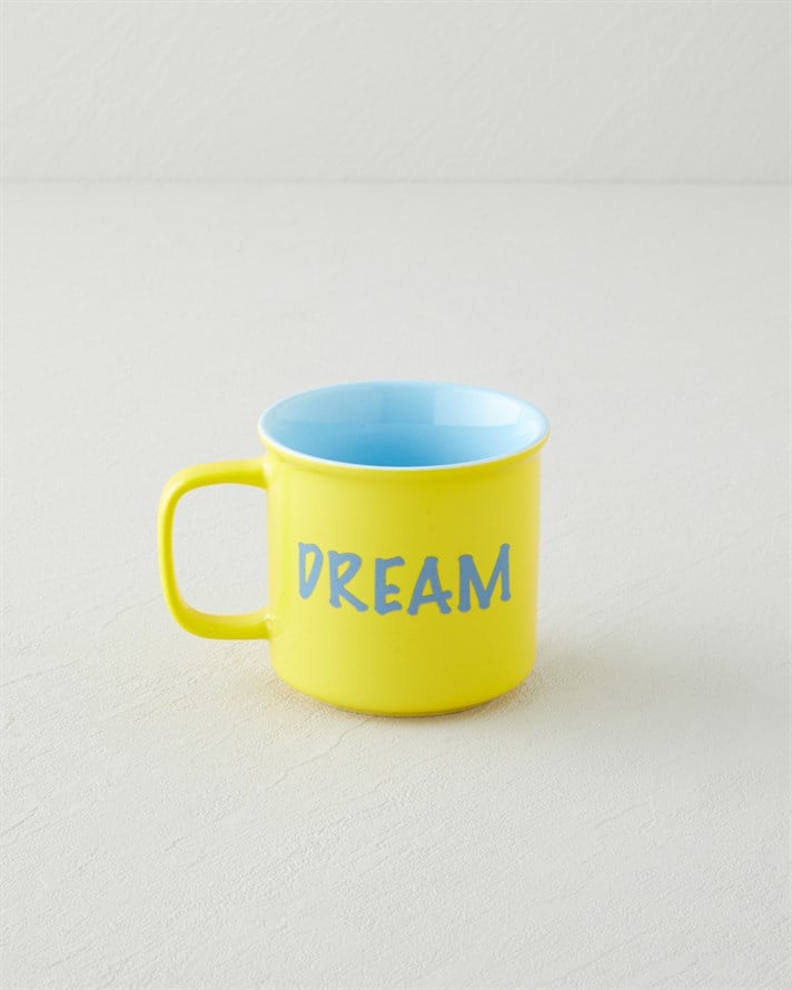Cheer and Dream Seramik Kupa 315 Ml Sarı