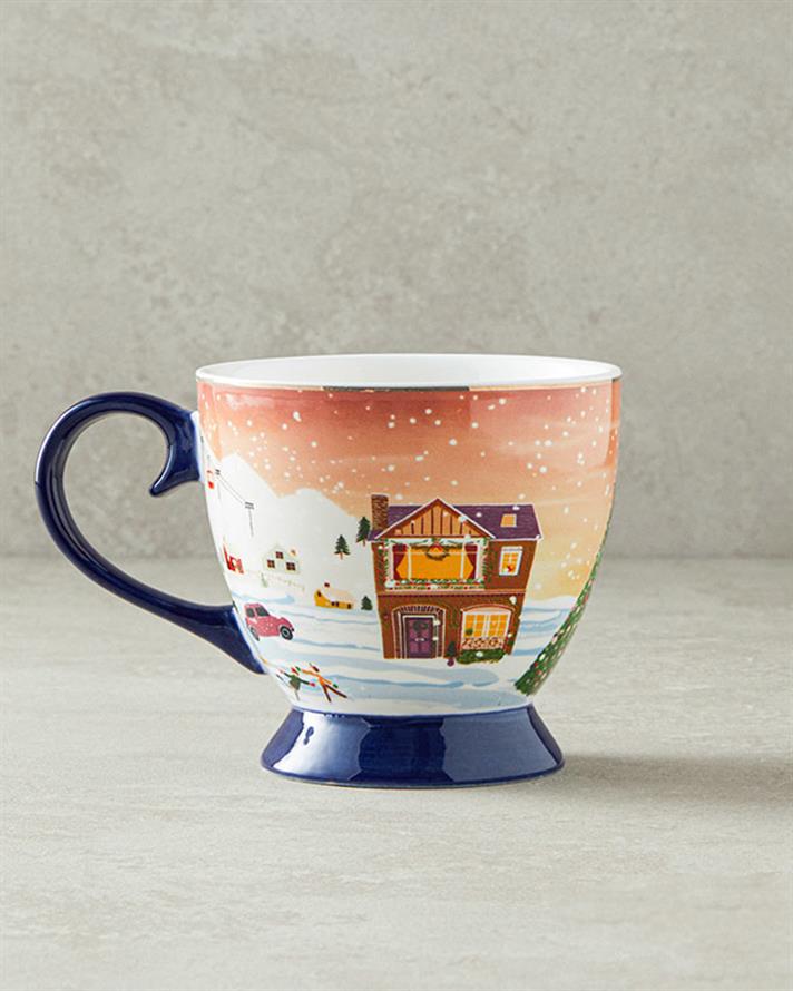 Cheerful Sunset New Bone China Kupa 460 ml Renkli