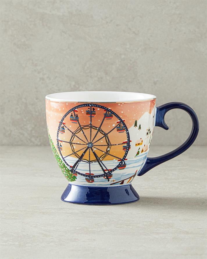Cheerful Sunset New Bone China Kupa 460 ml Renkli