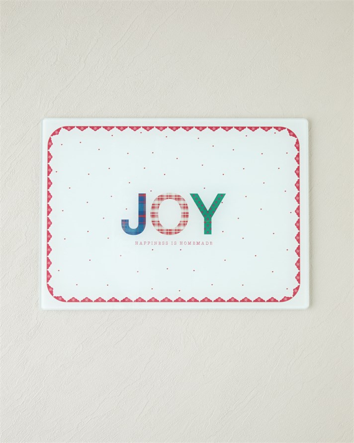 Cheery Cam Kesme Tahtası 25x35 cm Kırmızı - Yeşil