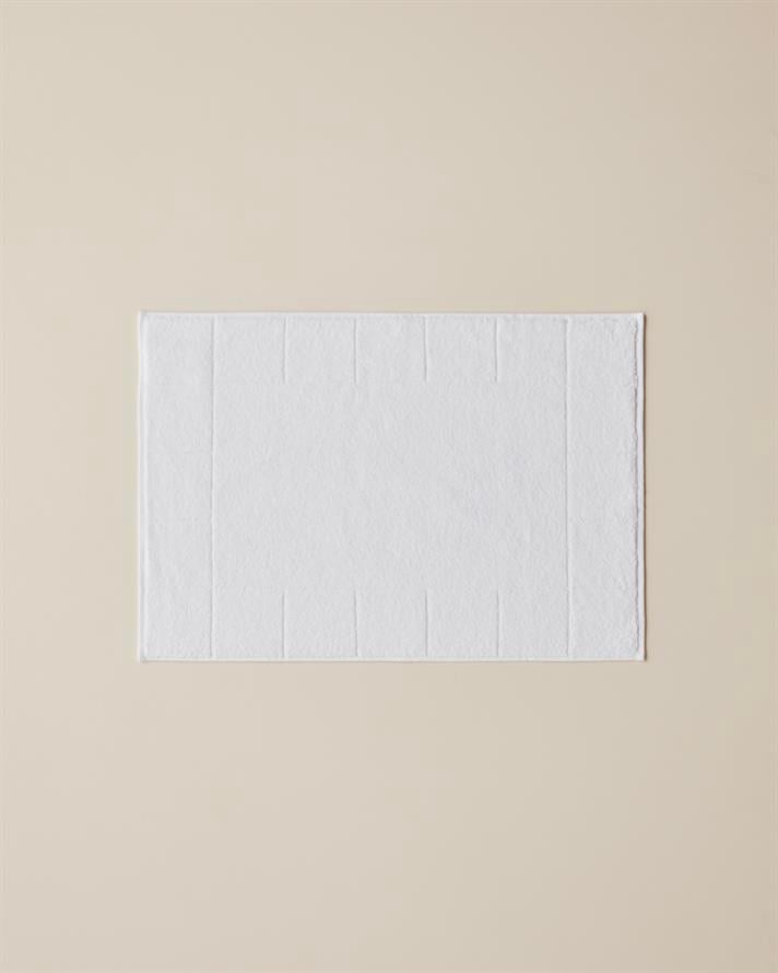 Chequer %100 Pamuk Ayak Havlusu 50x70 cm Beyaz