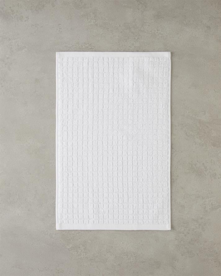 Chequer Pamuk El Havlusu 30x45 cm Beyaz