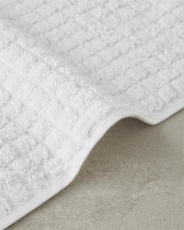 Chequer Pamuk El Havlusu 30x45 cm Beyaz