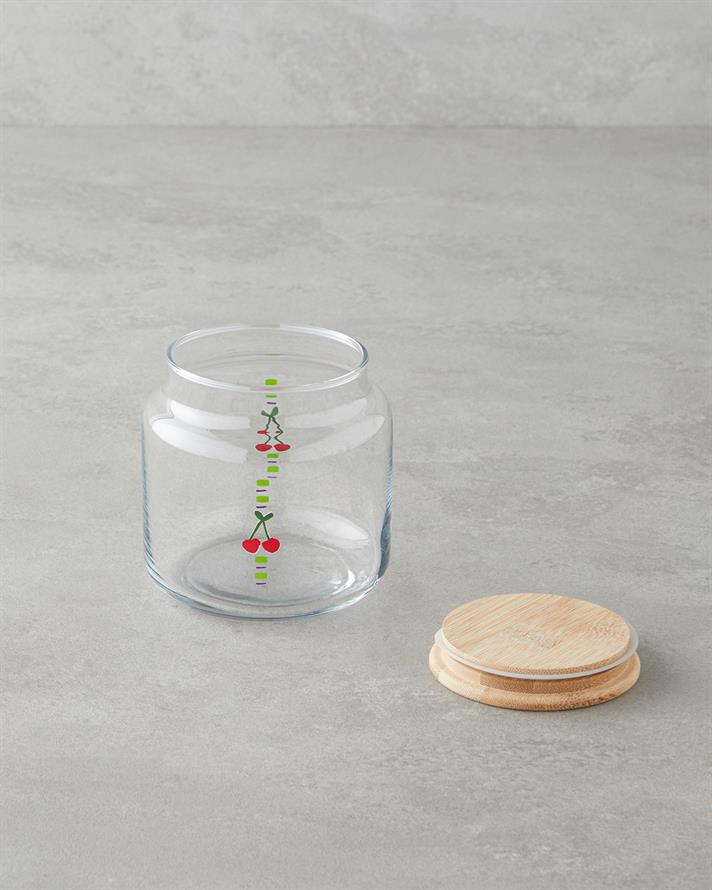 Cherry Cam Kavanoz 630 ml Şeffaf