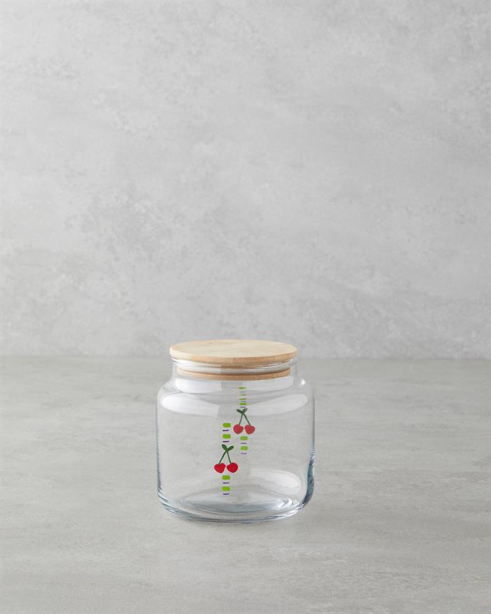 Cherry Cam Kavanoz 630 ml Şeffaf