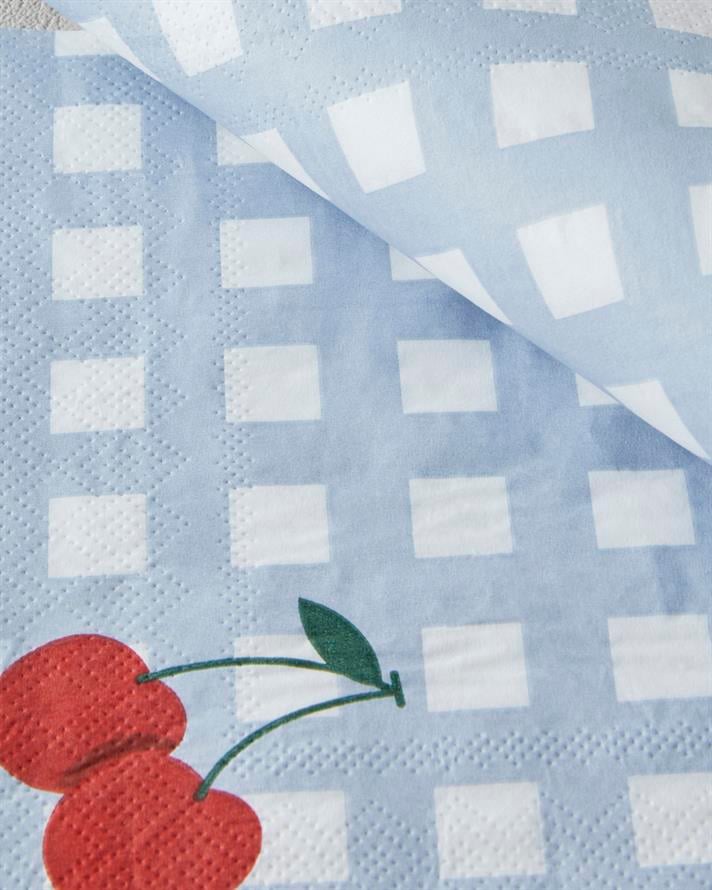 Cherry Cherry Kağıt 20li Kağıt Peçete 33x33 cm Mavi