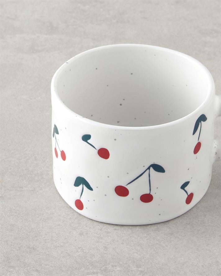 Cherry Garden Stoneware Kupa 320 ml Kırmızı
