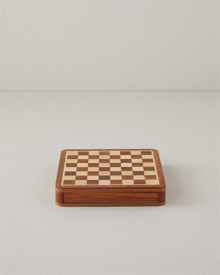 Chess Dekoratif 17x17 cm Kahve