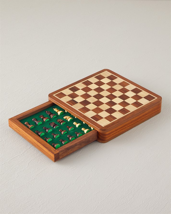 Chess Dekoratif 17x17 cm Kahve