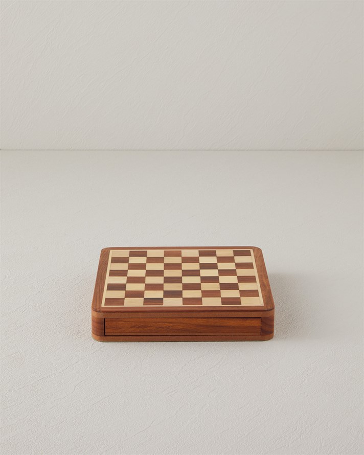 Chess Dekoratif 17x17 cm Kahve