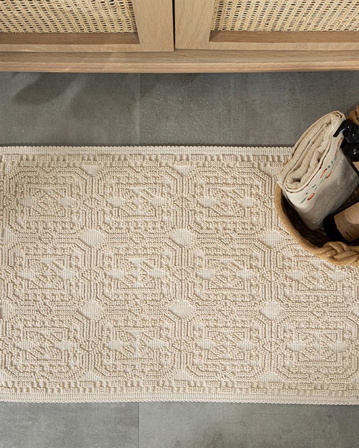 Chester Pamuklu Kilim Krem