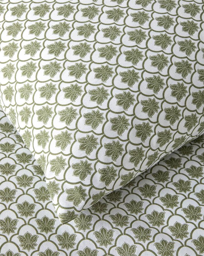 Chic Bloom Kolay Ütülenir Çift Kişilik Çarşaflı Nevresim Takımı 200x220 cm Yeşil