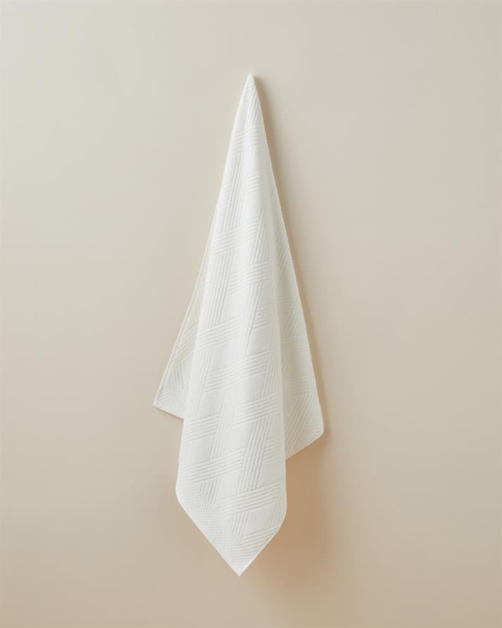 Chic Diamond Pamuk Banyo Havlusu 80x150 cm Fildişi