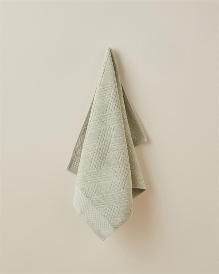 Chic Diamond Pamuk Yüz Havlusu 50x80 cm Açık Yeşil