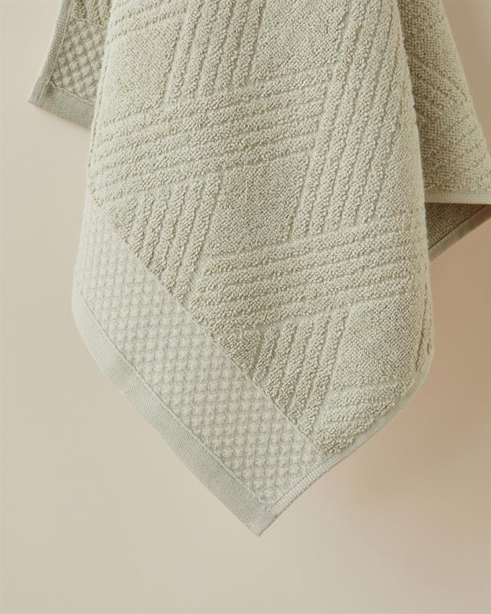 Chic Diamond Pamuk Yüz Havlusu 50x80 cm Açık Yeşil
