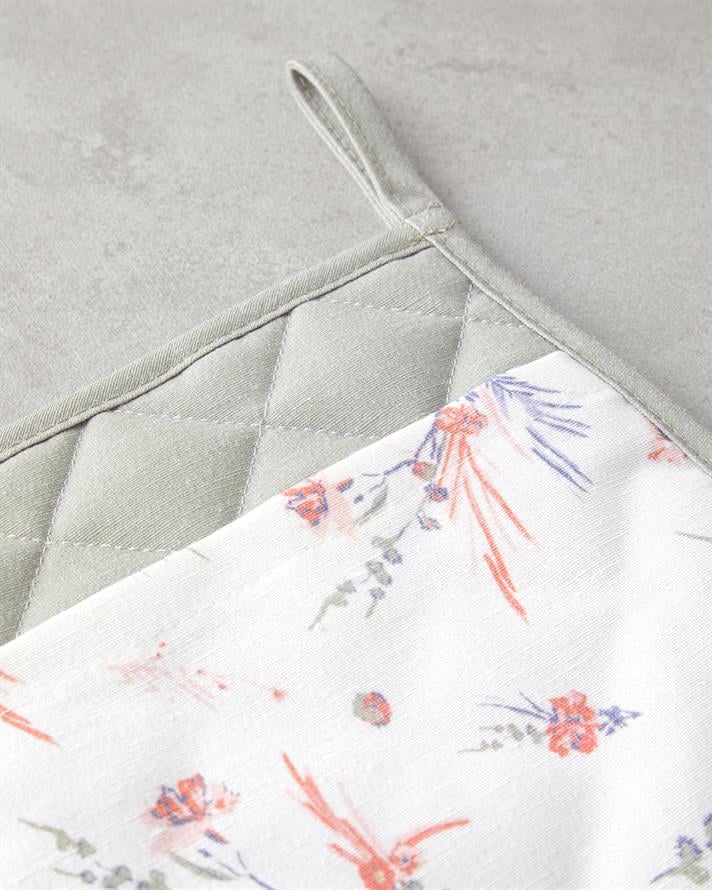 Chimera Fırın Eldiveni ve Tutacak Seti 17x30 cm+20x20 cm Yeşil