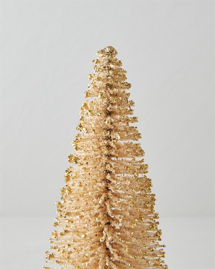 Christmas Tree Dekoratif Obje 20 cm Şampanya