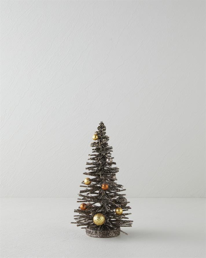 Christmas Tree Dekoratif Obje Koyu Kahverengi