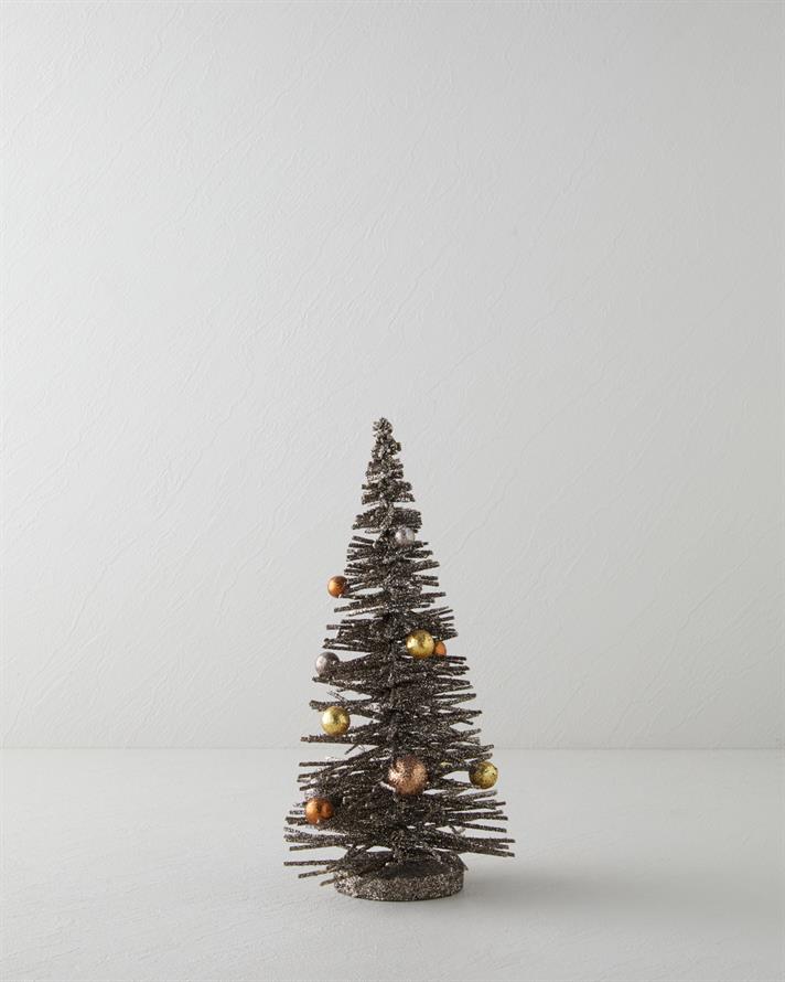 Christmas Tree Dekoratif Obje Koyu Kahverengi