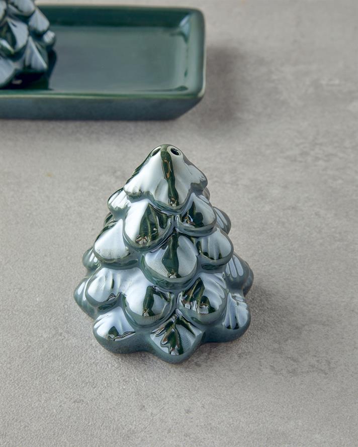 Christmas Tree Dolomite 2li Tuzluk - Biberlik 6x14 cm Yeşil