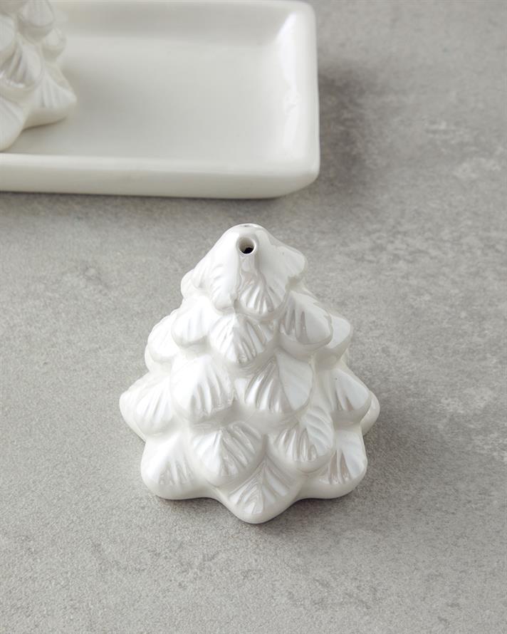 Christmas Tree Dolomite 2li Tuzluk - Biberlik 6x14 cm Beyaz