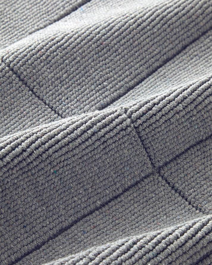 Classy Diamond Pamuk Polyester Banyo Paspası Seti Gri