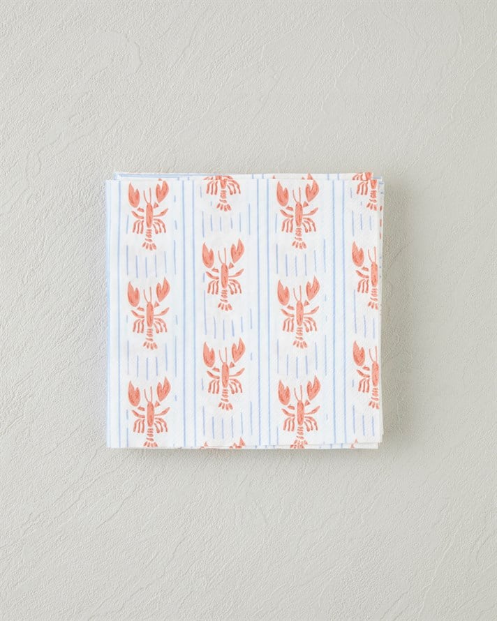 Clawdia Kağıt 20li Kağıt Peçete 33x33 cm Mavi-Turuncu