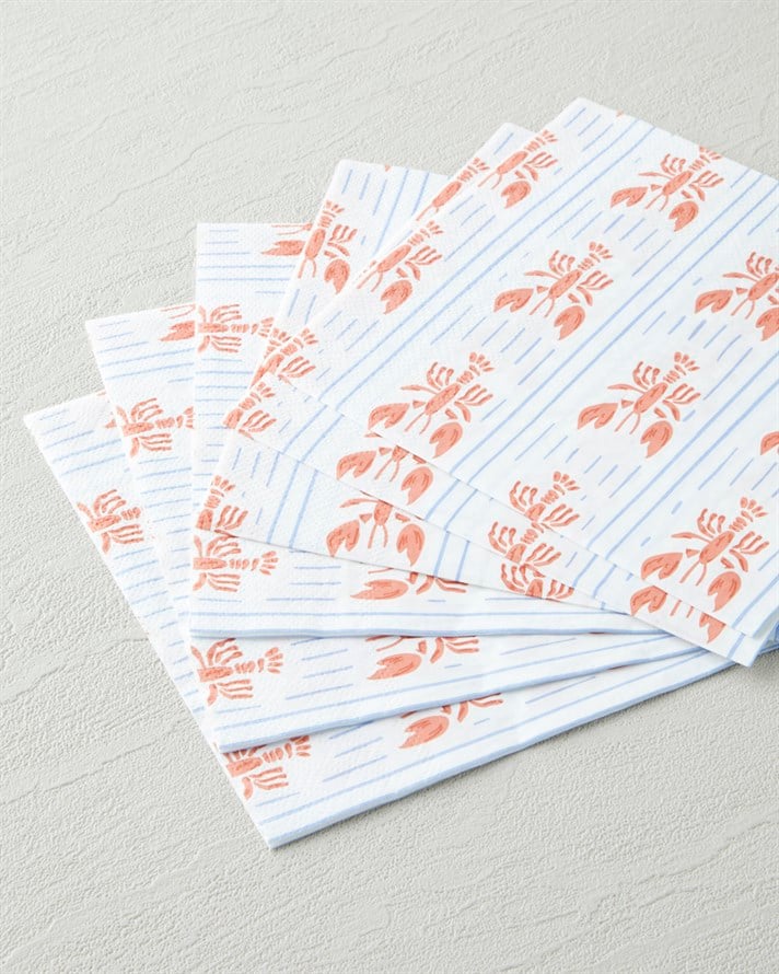 Clawdia Kağıt 20li Kağıt Peçete 33x33 cm Mavi-Turuncu