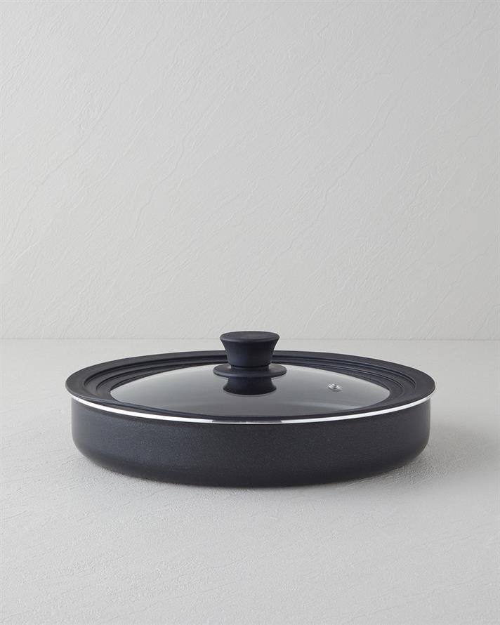 ClickEase 7 Parça Premium Tencere Seti 18-20-24-28 cm Siyah