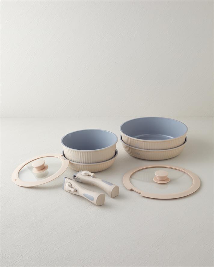 ClickEase CeraWell 8 Parça Tencere Seti 20 – 20 – 26 – 26 cm Mocha