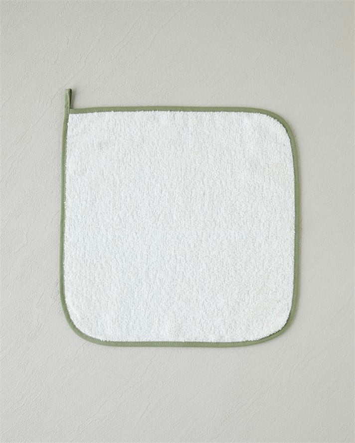Cloud Touch Pamuk Polyester 2li Kurulama Bezi 30x30 cm Yeşil-Krem