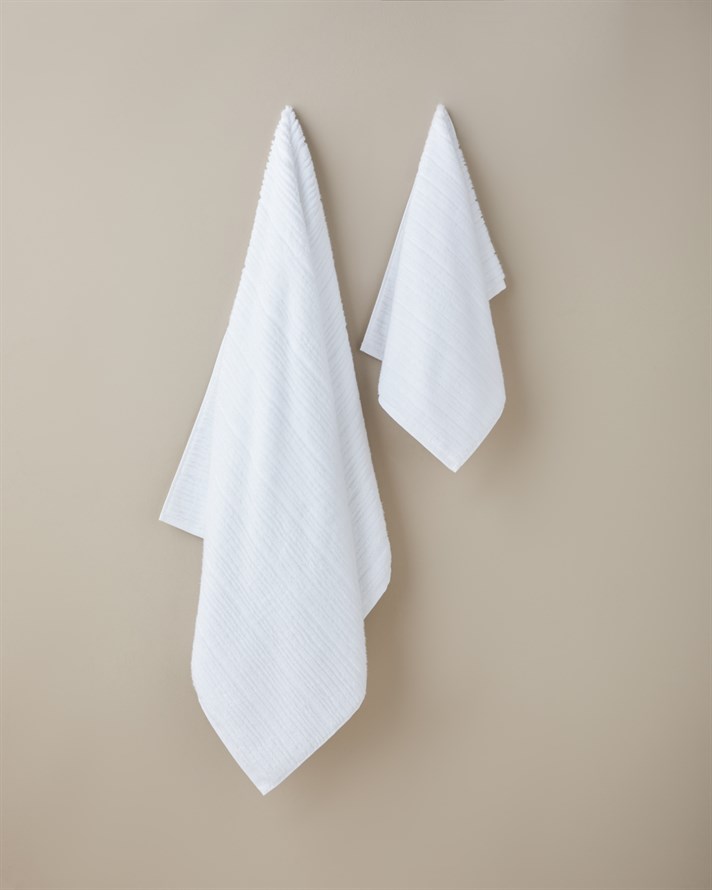 CloudSoft Pamuk Yüz Havlusu 50x80 cm Beyaz