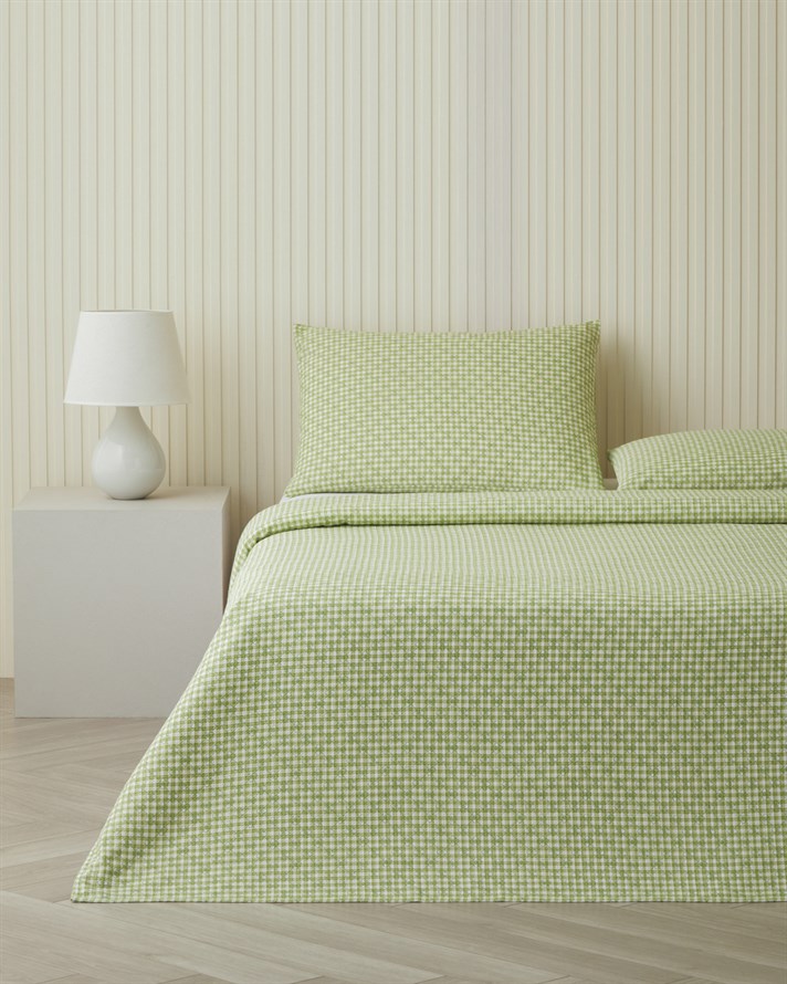 Clover Çift Kişilik Pike Takımı 200x220 cm Yeşil