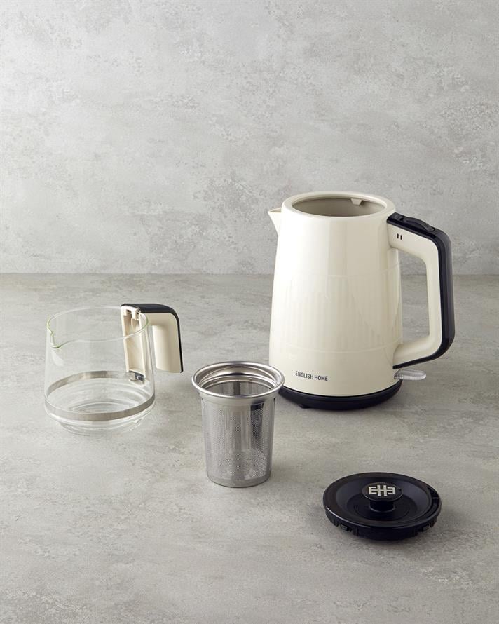 English Home CMK 6030 Çay Makinesi ve Kettle 2 Litre Bej