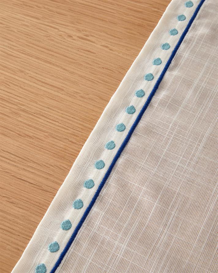 Arzu Sabancı Bounce Runner 40x150 cm Krem - Mavi