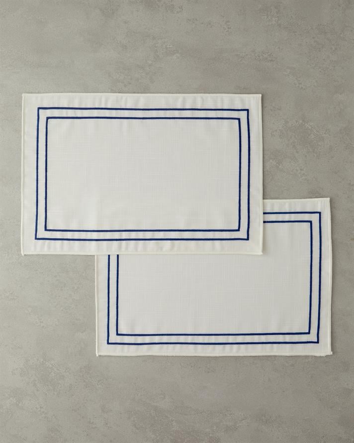 Arzu Sabancı Leap Polyester 2li Amerikan Servis 30x45 cm Krem-Turuncu