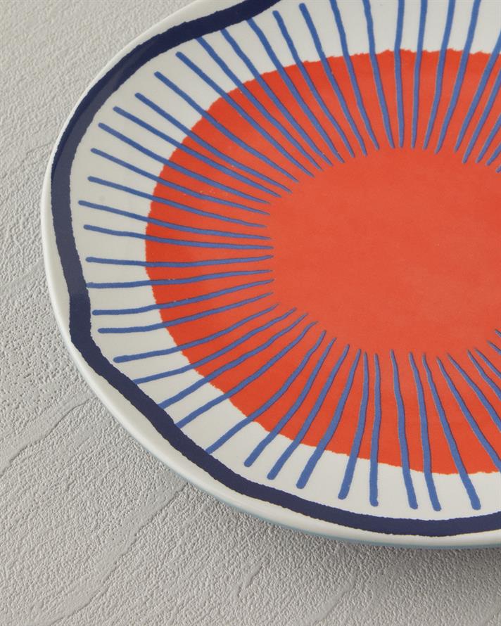 Arzu Sabancı Mystery Stoneware Pasta Tabağı 20 cm Terracotta