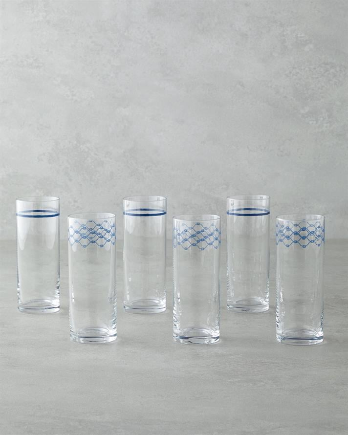 Coaspiral Cam 6lı Bardak 180 ml Lacivert