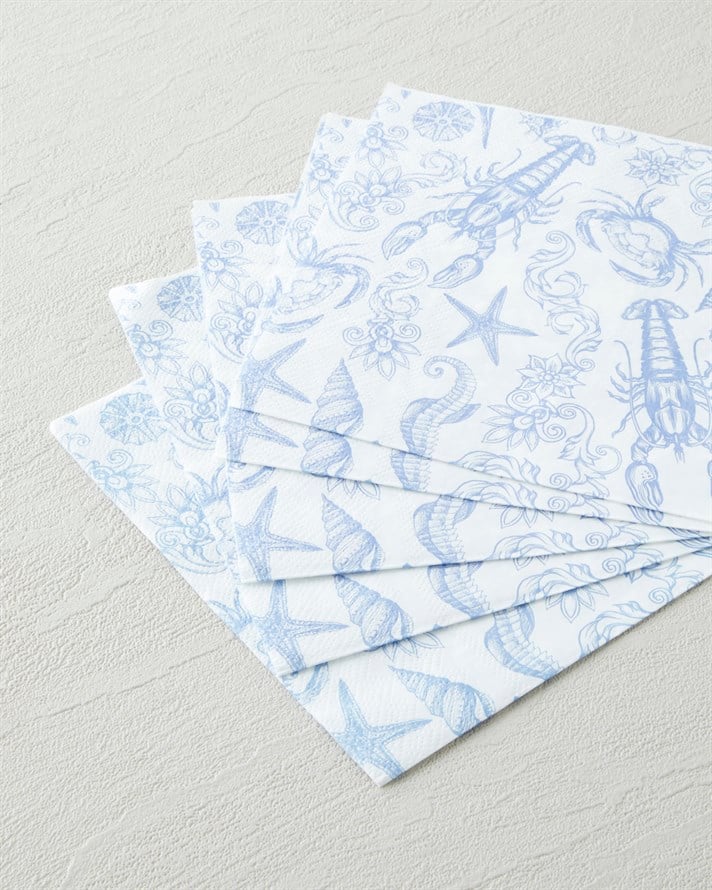 Coastal Charm Kağıt 20li Kağıt Peçete 33x33 cm Mavi