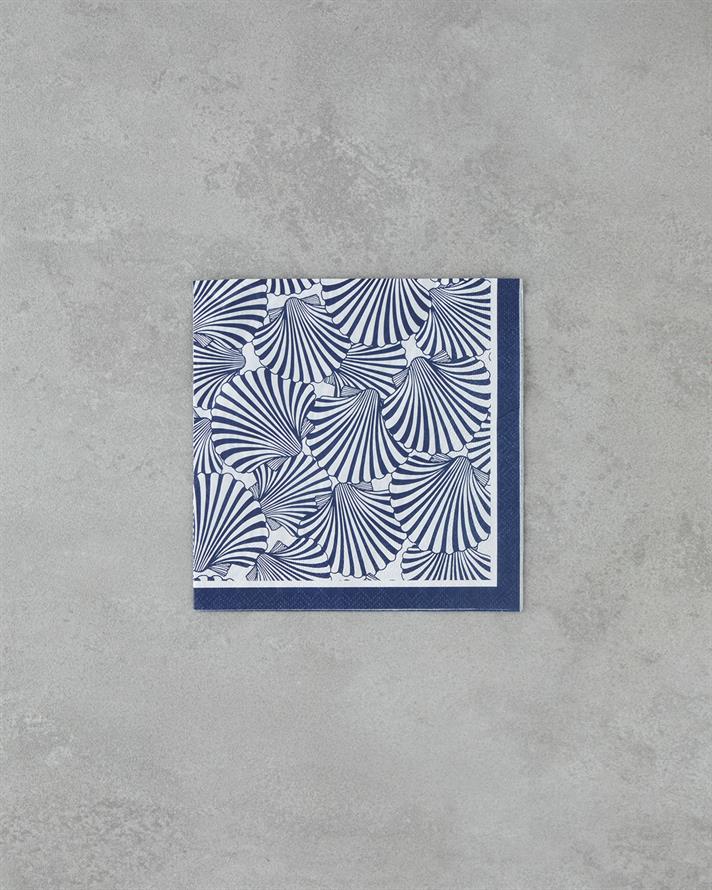 Coastal Seashell 20li Kağıt Peçete 33x33 cm Mavi