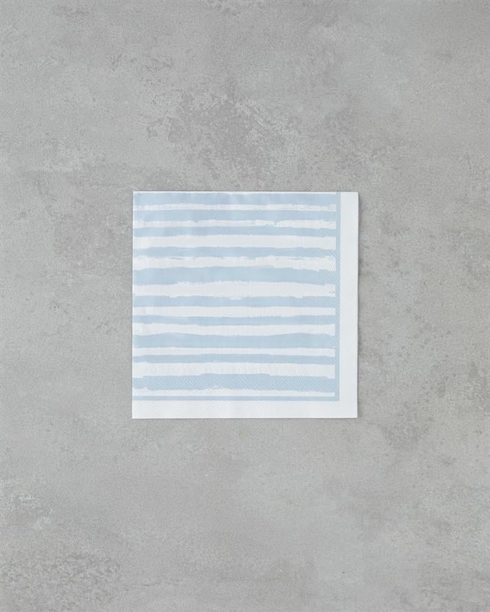 Coastal Stripe 20li Kağıt Peçete 33x33 cm Mavi
