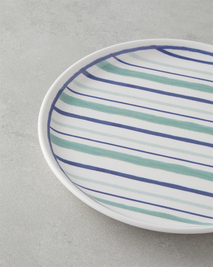 Coastline Seramik Pasta Tabağı 20 cm Mavi-yeşil