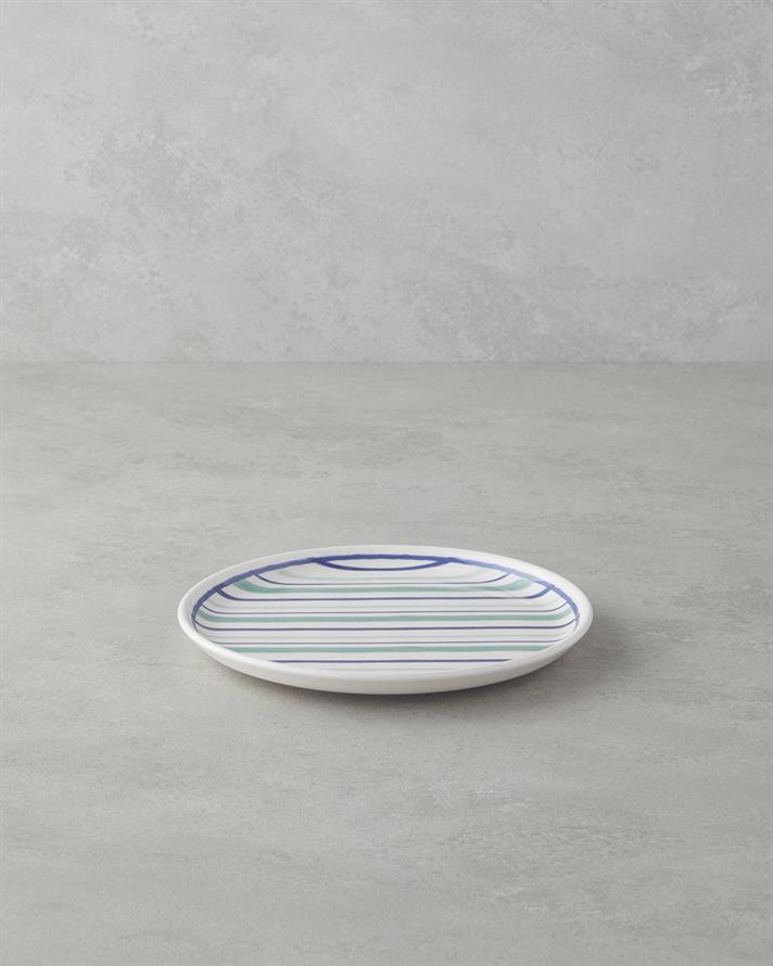 Coastline Seramik Pasta Tabağı 20 cm Mavi-yeşil