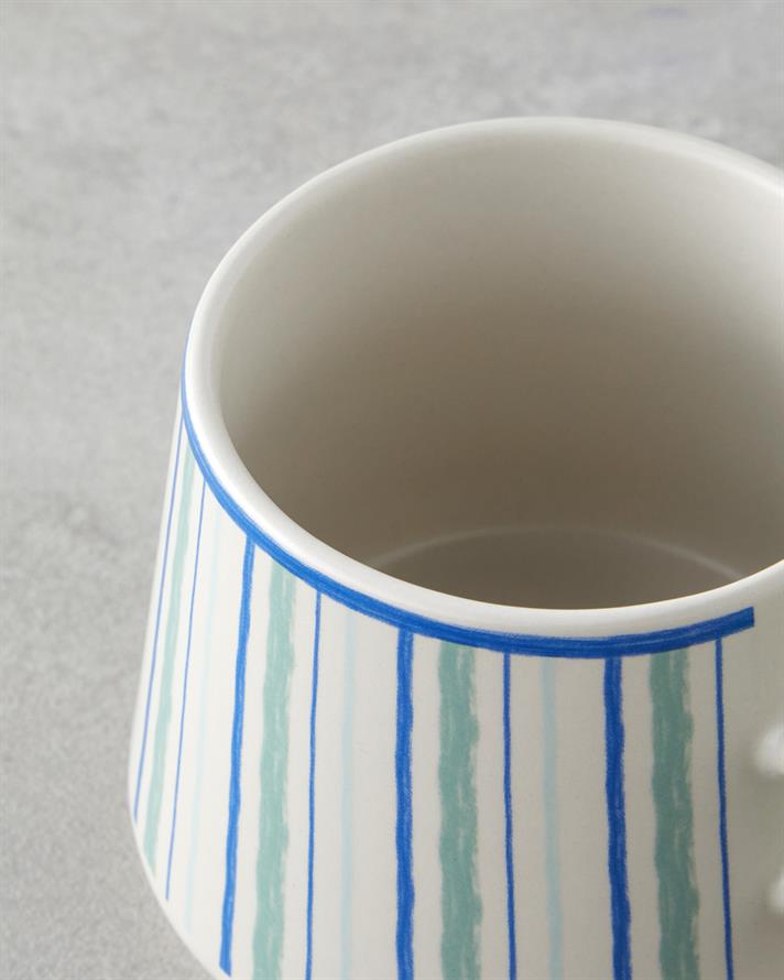 Coastline Stoneware Kupa 340 ml Mavi - Yeşil